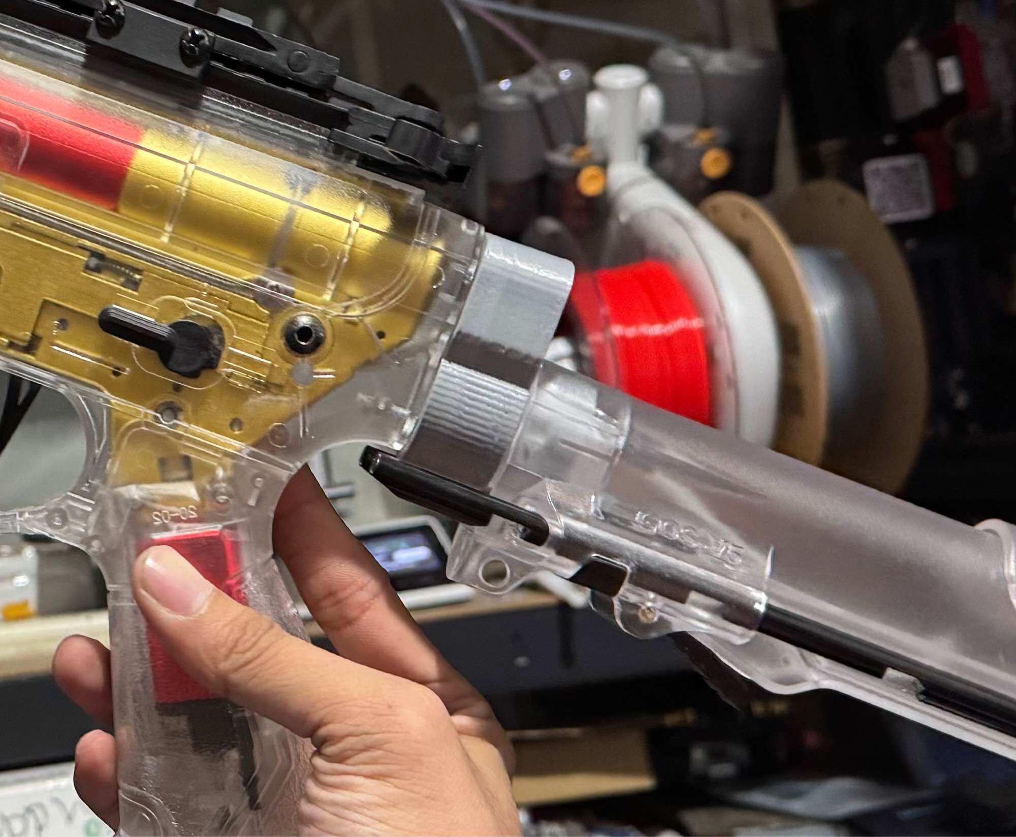 3d printed drop stock adapter for Gel blaster TG ARP9 v1 to v3