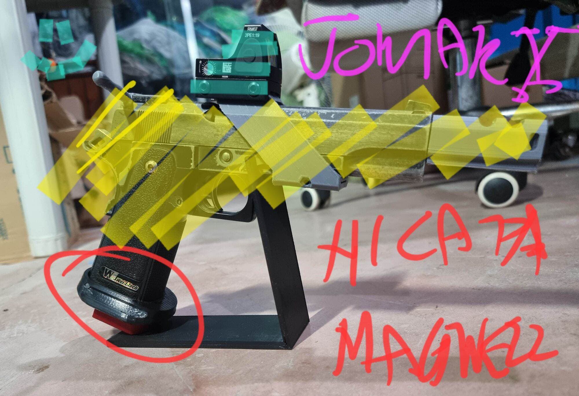 3d printed Hi Capa HiCapa MagSwell for SoftAir