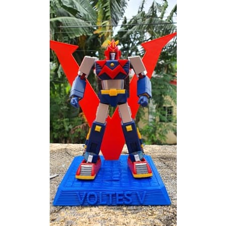 3d printed minipla Voltes V display base ONLY