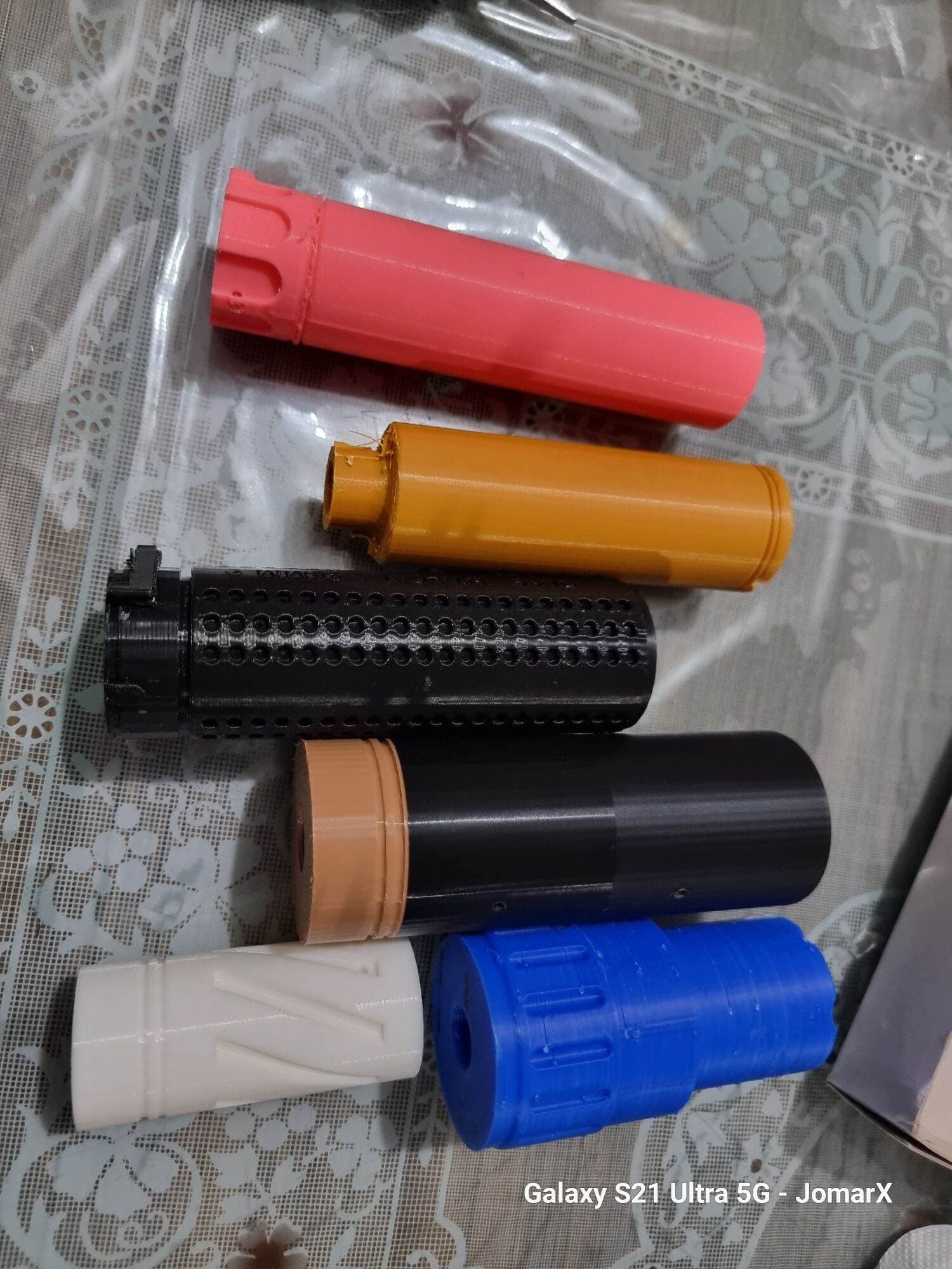 3d printed PLASTIC Suppress0r SUPP / SLNCR for soft air TOYS