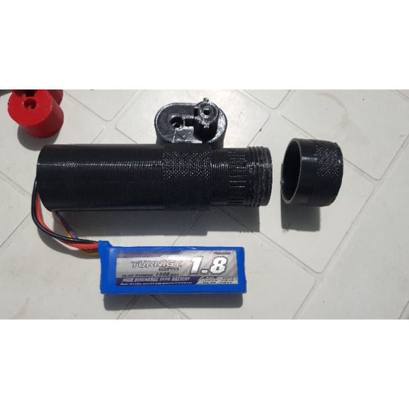 3d printed Speedball Battery Stock (Circular) designed by JomarX