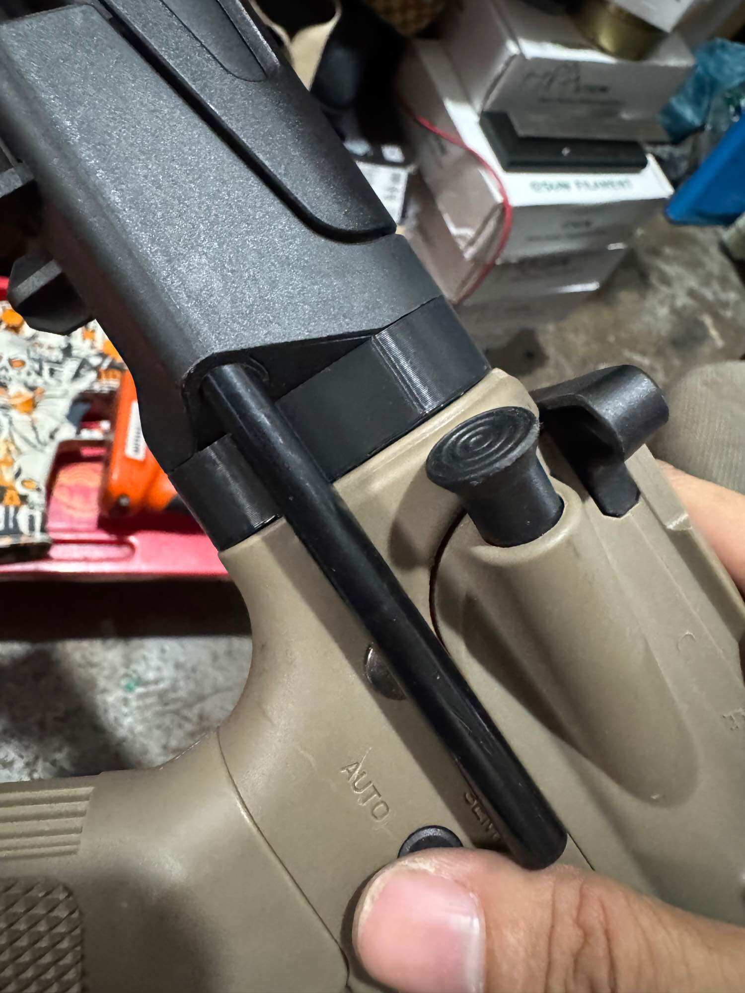 3d printed Stock adapter for WD PDX to standard TOY M4/ARs