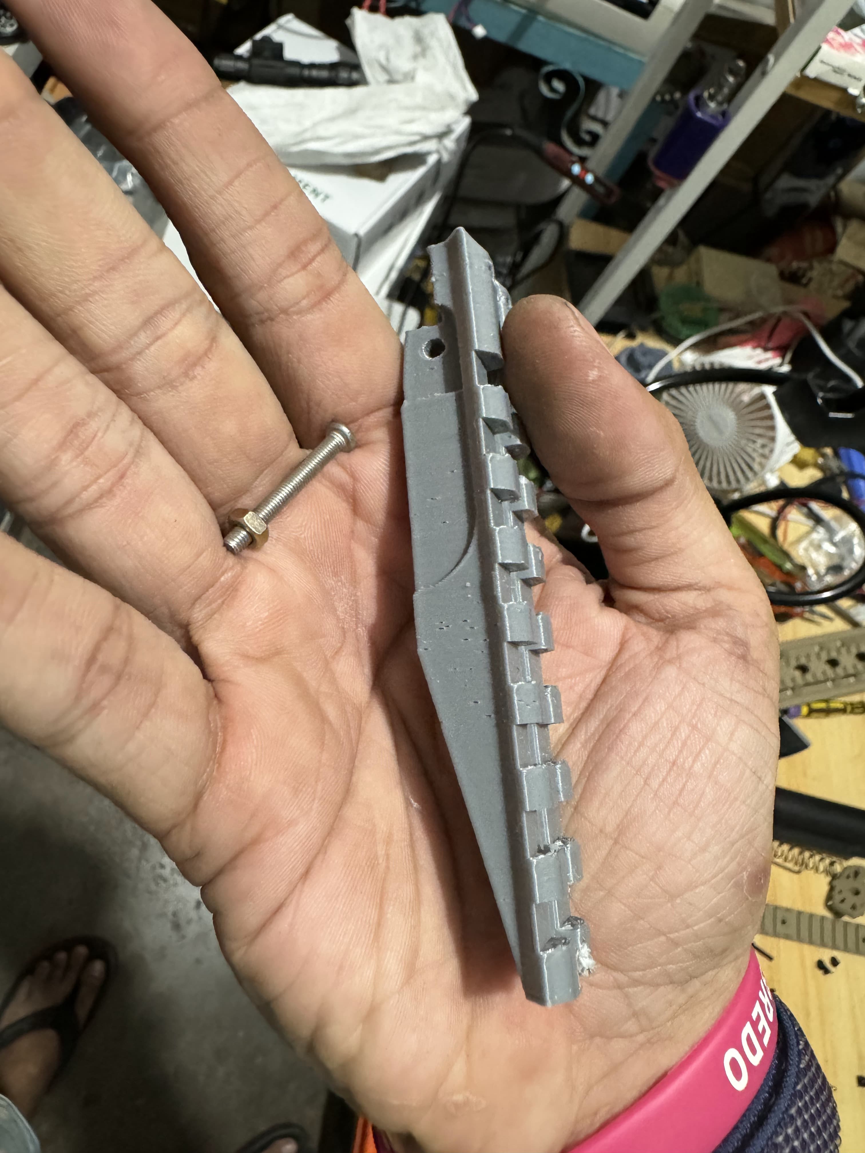 gel blaster AK 3D printed PLASTIC sight rails