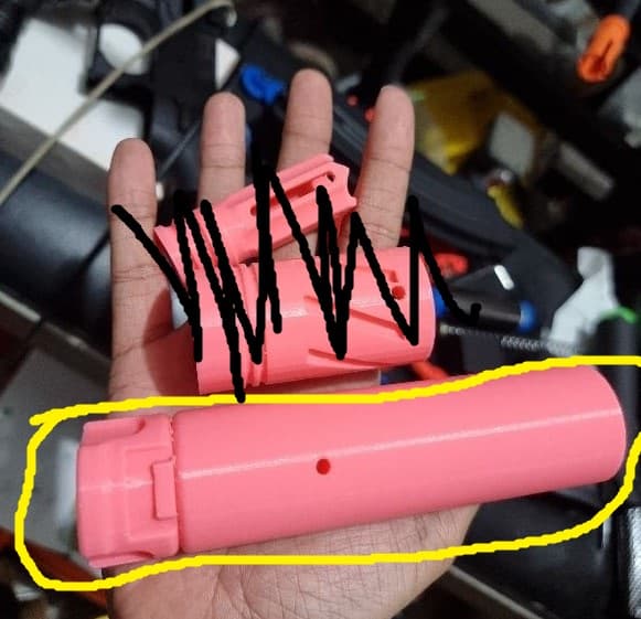 Jomar's gel blasters PLASTIC hop up F. Hider DECORATION for bohan cyma jingi pdx arp9 mk8
