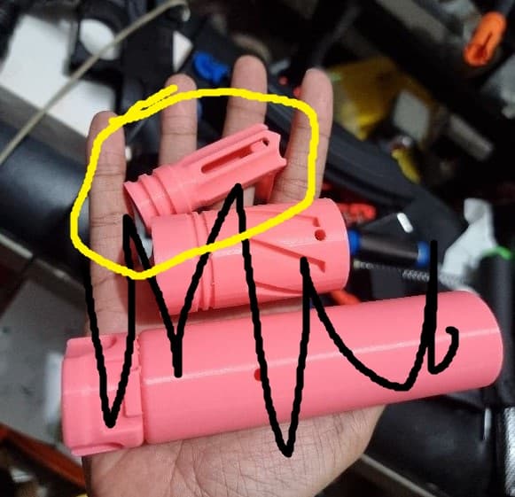 Jomar's gel blasters PLASTIC hop up F. Hider DECORATION for bohan cyma jingi pdx arp9 mk8