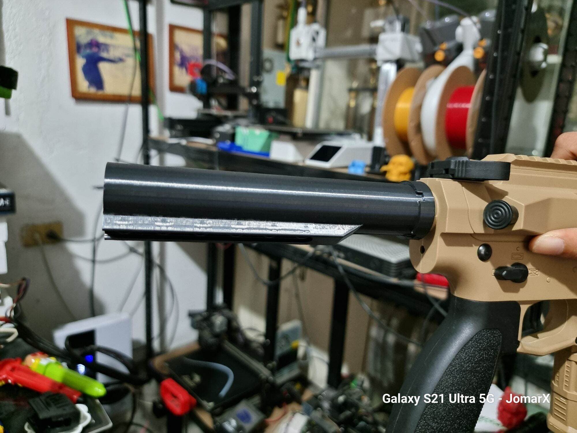 jomarx 3d printed butt tube for WD PDx / TG ARP9 gel blasters TOY