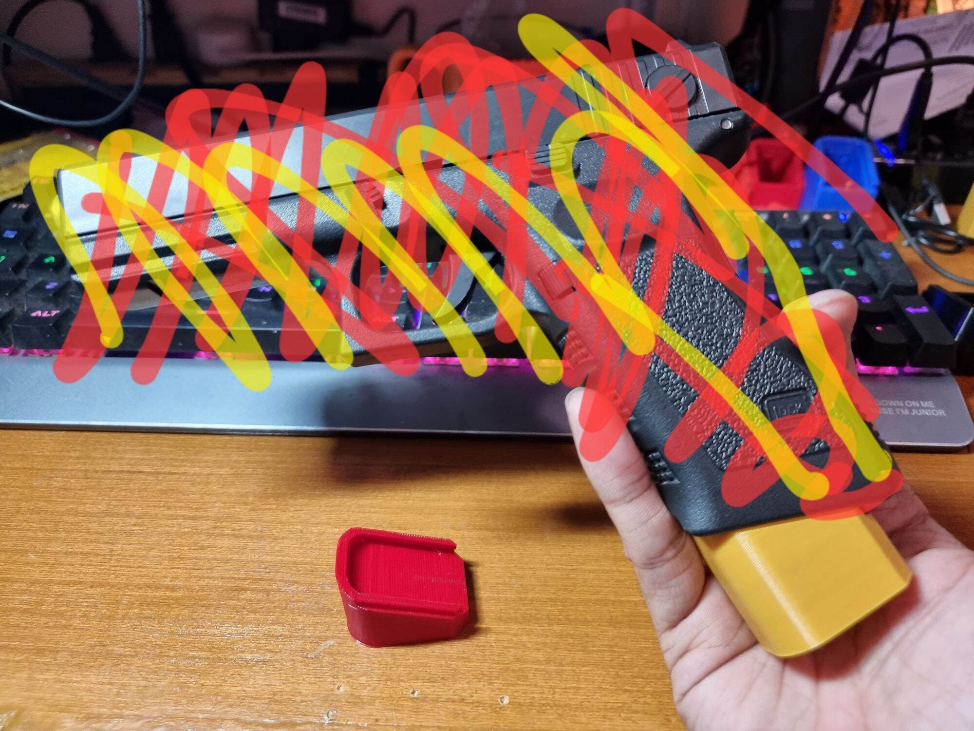 Q1 Glockz accessories - base padz for pelletTOY ONLY!